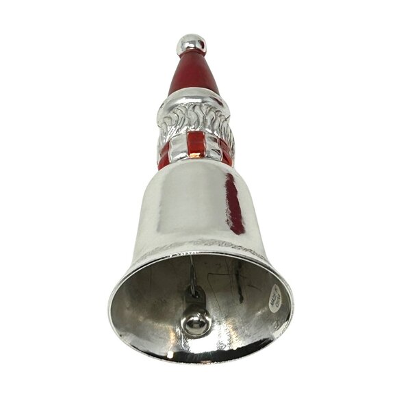 2005 Santa Christmas Bell Limited Edition Silver-Plated Ornament- Red Velvet Box - Picture 6 of 12